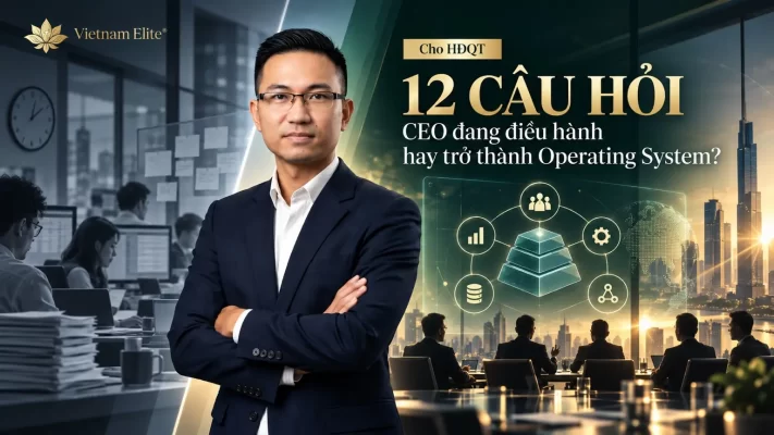 12 câu hỏi HĐQT giúp nhận diện doanh nghiệp phụ thuộc CEO và CEO trở thành Operating System của doanh nghiệp