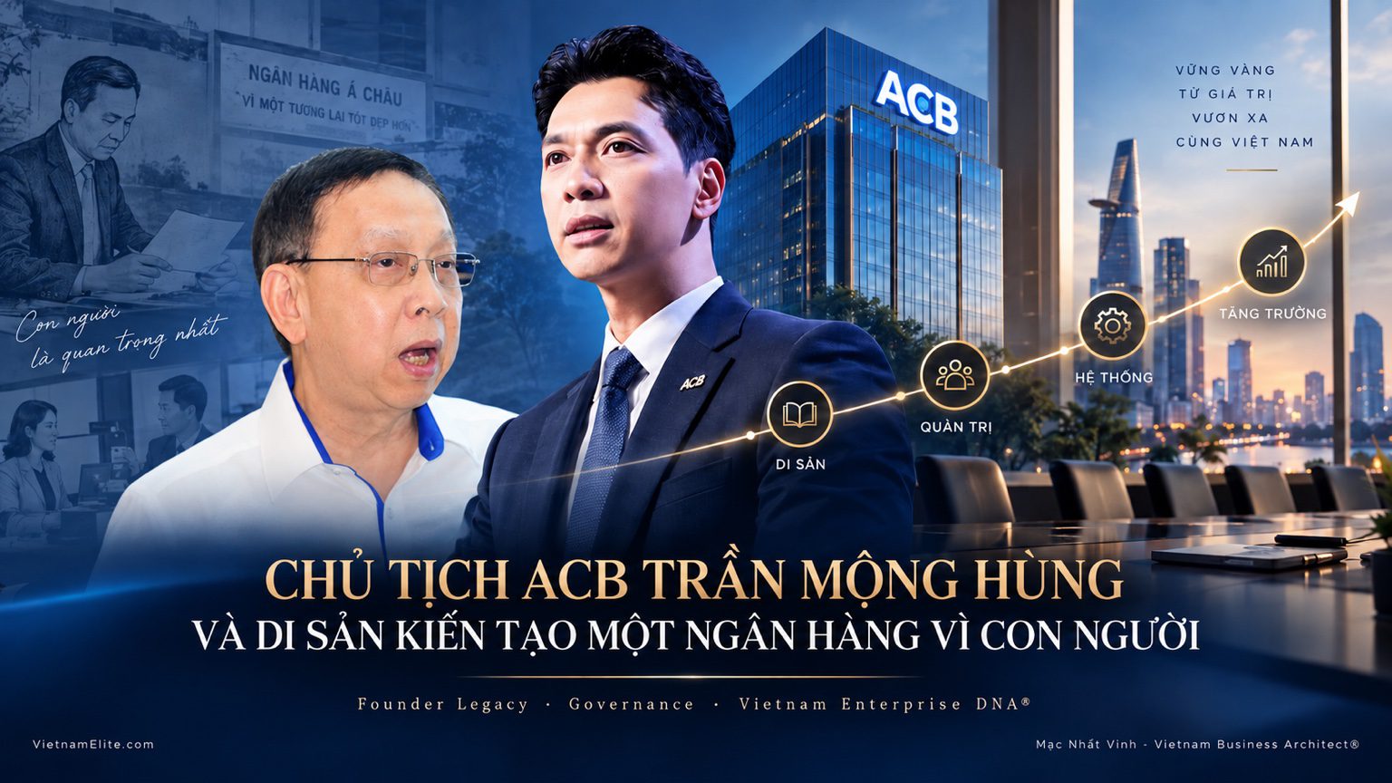 Chủ tịch ACB Trần Hùng Huy và di sản của nhà sáng lập Trần Mộng Hùng