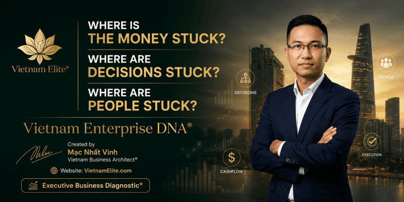 Vietnam Enterprise DNA®: ba điểm nghẽn tiền, quyết định và con người trong doanh nghiệp