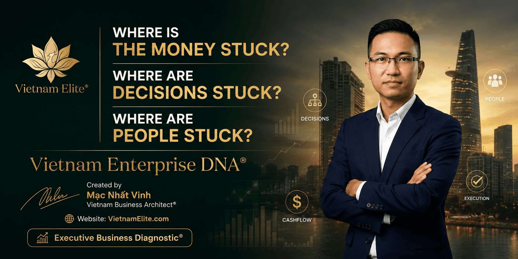 Vietnam Enterprise DNA®: ba điểm nghẽn tiền, quyết định và con người trong doanh nghiệp
