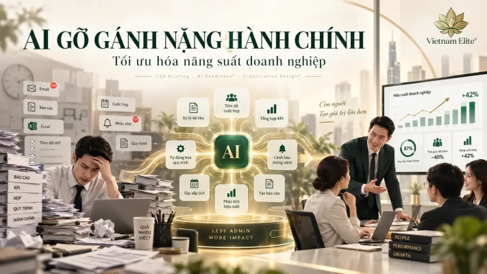 AI tăng năng suất doanh nghiệp bằng cách gỡ gánh nặng hành chính trong quản trị hiệu suất