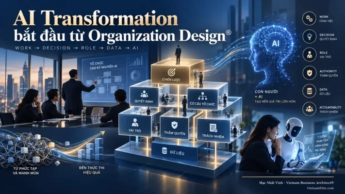 Chuẩn hóa cơ cấu tổ chức trước khi triển khai AI theo Organization Design® của Mạc Nhất Vinh