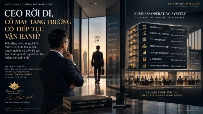 CEO rời đi, cỗ máy tăng trưởng có tiếp tục vận hành khi doanh nghiệp giảm phụ thuộc người sáng lập