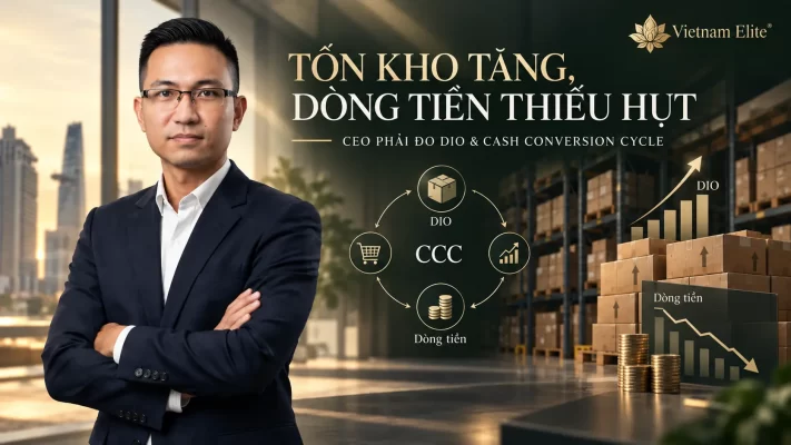 Tồn kho tăng làm thiếu dòng tiền: CEO đo DIO và Cash Conversion Cycle